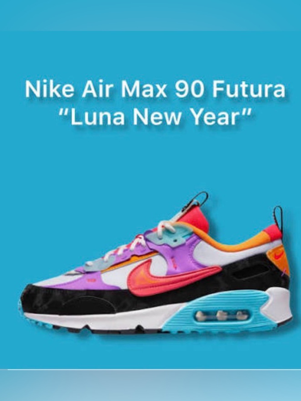 NIKE WOMENS AIR MAX 90 FUTURA NIB SIZE 8 LUNAR NEW YEAR
